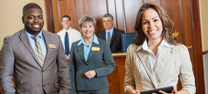 Hospitality Workers Smiling