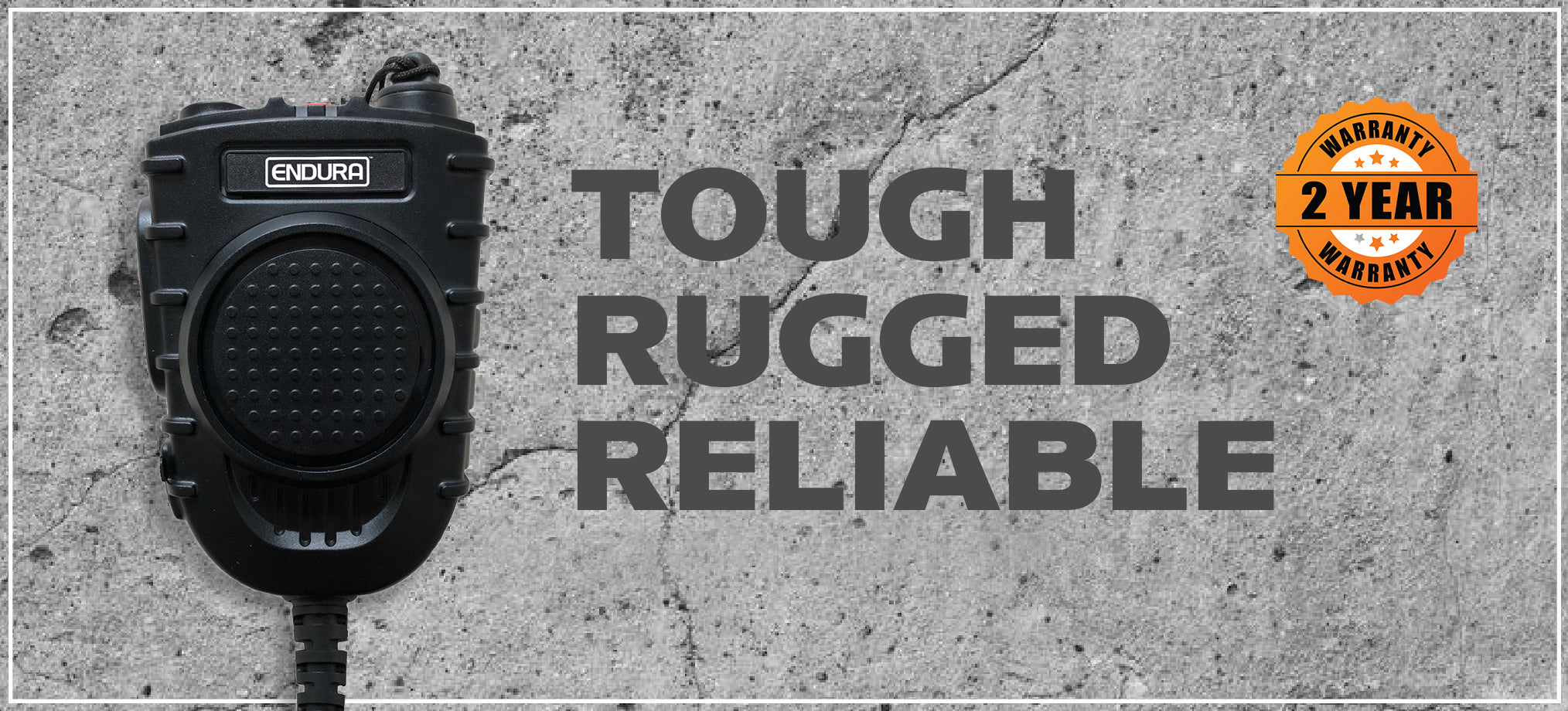 Endura Heavy Duty Speaker Mic w/Dual PTT & Nexus Port fits Motorola APX/TRBO - The Earphone Guy