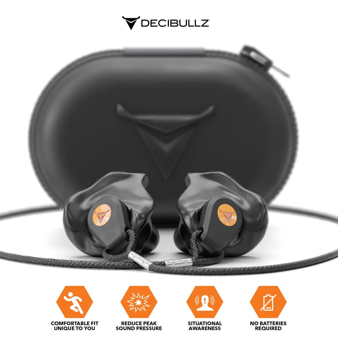Decibullz Custom Moldable Ear Plugs for Shooting/Percussive Hearing Protection - The Earphone Guy