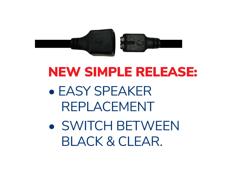 EP-MS1A-B Micro Sound 1A - Tubeless Listen Only Black 3.5mm Earpiece w/No Sound Loss