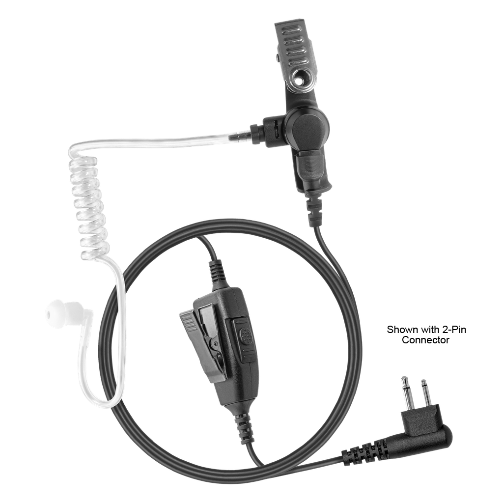 1-Wire Acoustic Tube Earpiece - Econo Comms - The Earphone Guy LLC