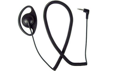 EH-1289XC, Earphone Kit, 3.5mm Right Angle Connector, Black - The Earphone Guy