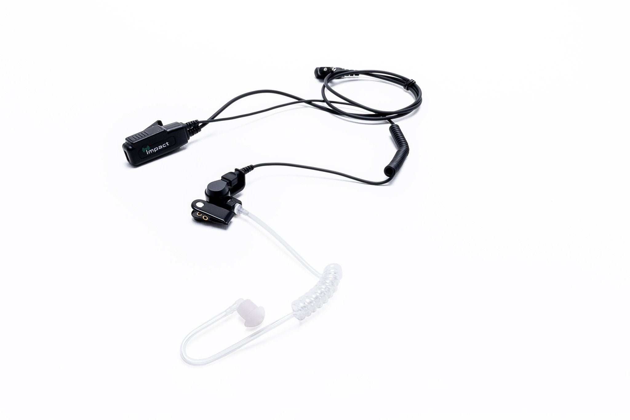 Impact Gold Series 1-Wire Surveillance Kit Hardwired with Acoustic Tube for Two-Way Radio