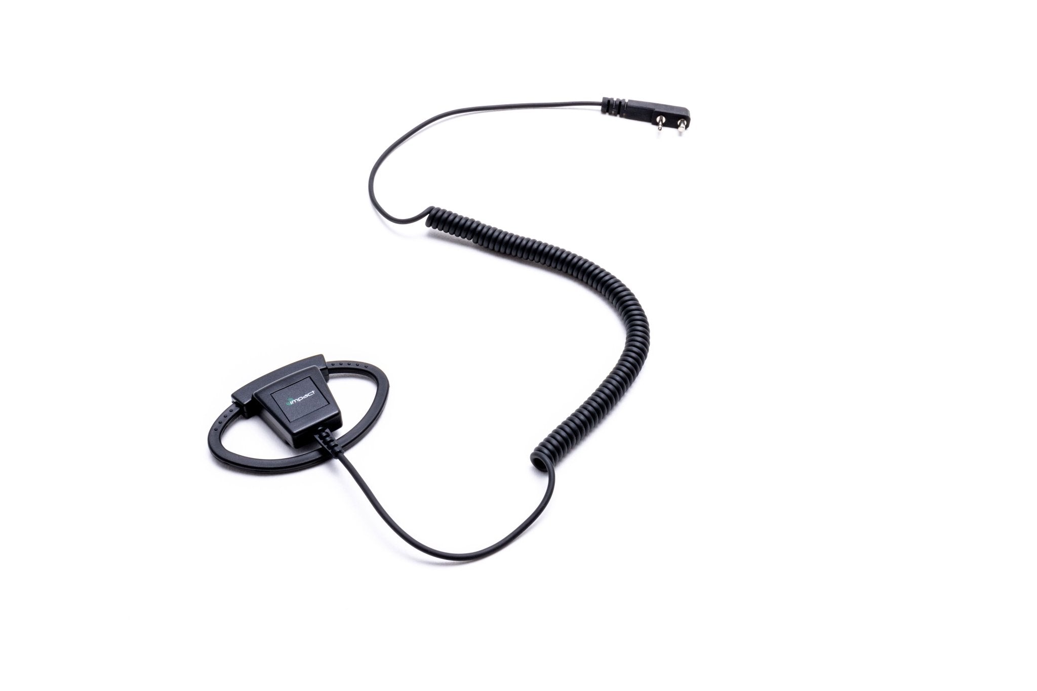 Impact Platinum Listen Only 1-Wire Surveillance Kit with Adjustable D-Shaped Ear Hanger