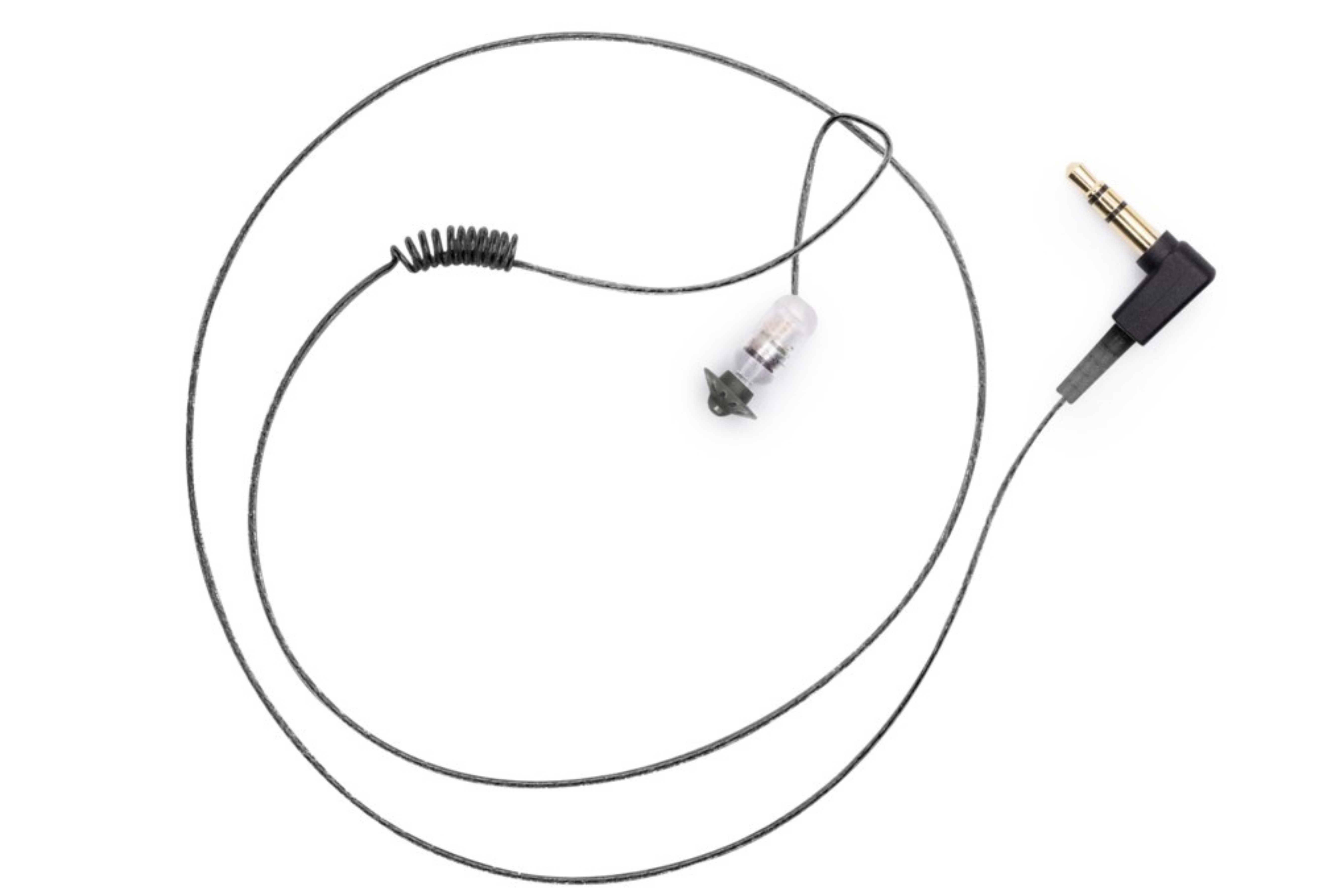 Impact HIDIN Micro Tubeless Listen-Only Earpiece - Black or Clear - The Earphone Guy LLC