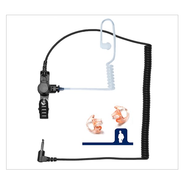 3.5mm Listen Only Earpiece for Motorola, EF Johnson, Kenwood, Icom, Vertex, Tait Speaker Mics