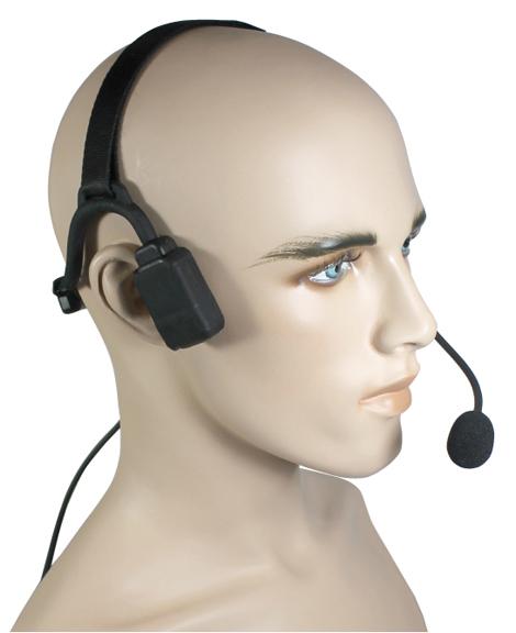 NBP - Tactical Bone Conduction Headset fits Motorola APX/TRBO - The Earphone Guy