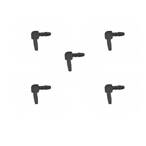 90 Degree Elbow for Ear Inserts - Black - 5 Pack