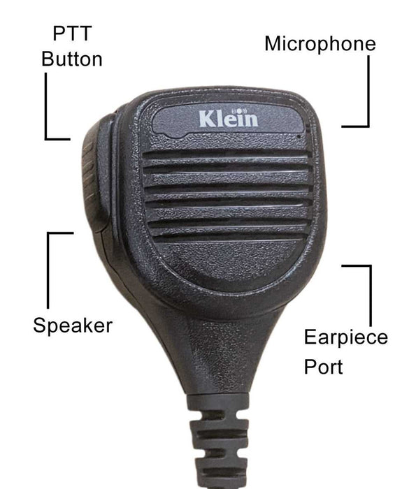 Bravo - Waterproof Remote Speaker Microphone - Fits Motorola Dual Pin - The Earphone Guy