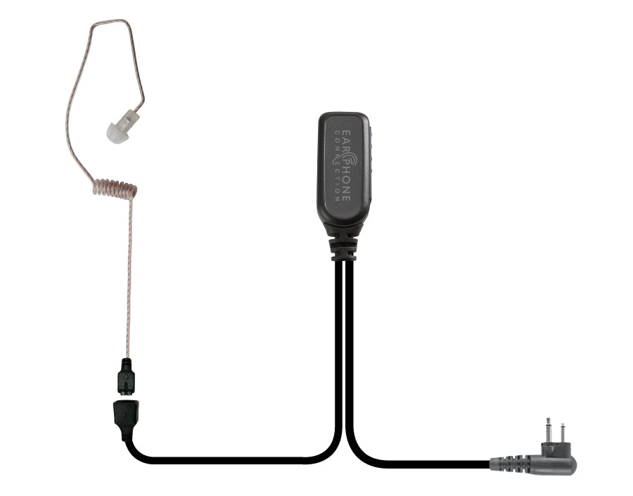 EP1303-W Whisper Hawk EC Covert Lapel Microphone fits Motorola Dual Pin - The Earphone Guy