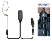 EP1311EC-W Whisper Hawk EC Covert Lapel Microphone fits Kenwood Multi-Pin - The Earphone Guy