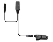 Hawk Lapel Microphone with Tactical PTT and 3.5MM Female Adapter fits Motorola APX/TRBO