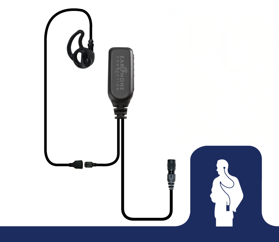 EP1305ECM1 Hawk M1 Tubeless Lapel Microphone - Replacement Kit - The Earphone Guy LLC