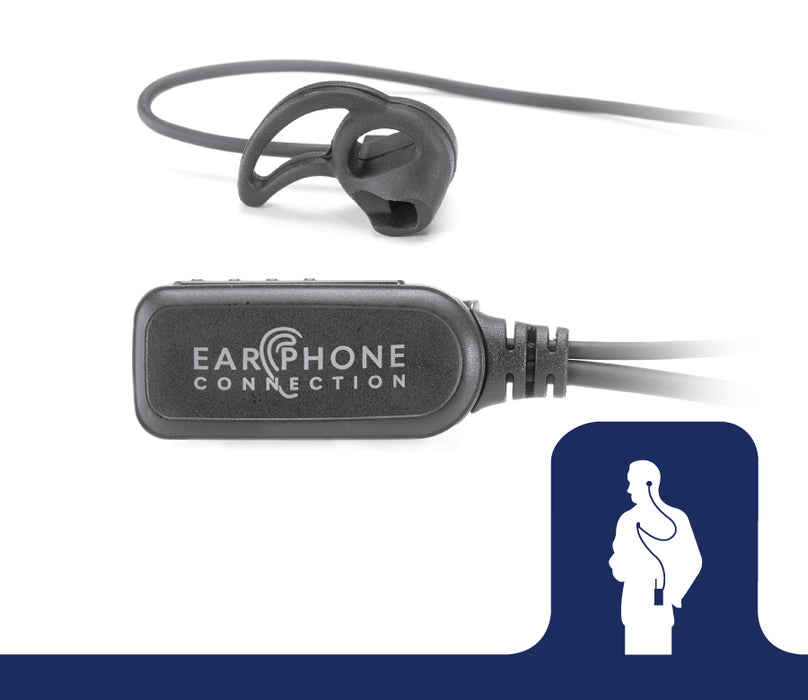 EP1350ECM1 Hawk M1 Tubeless Lapel Microphone for Motorola SL Series - The Earphone Guy