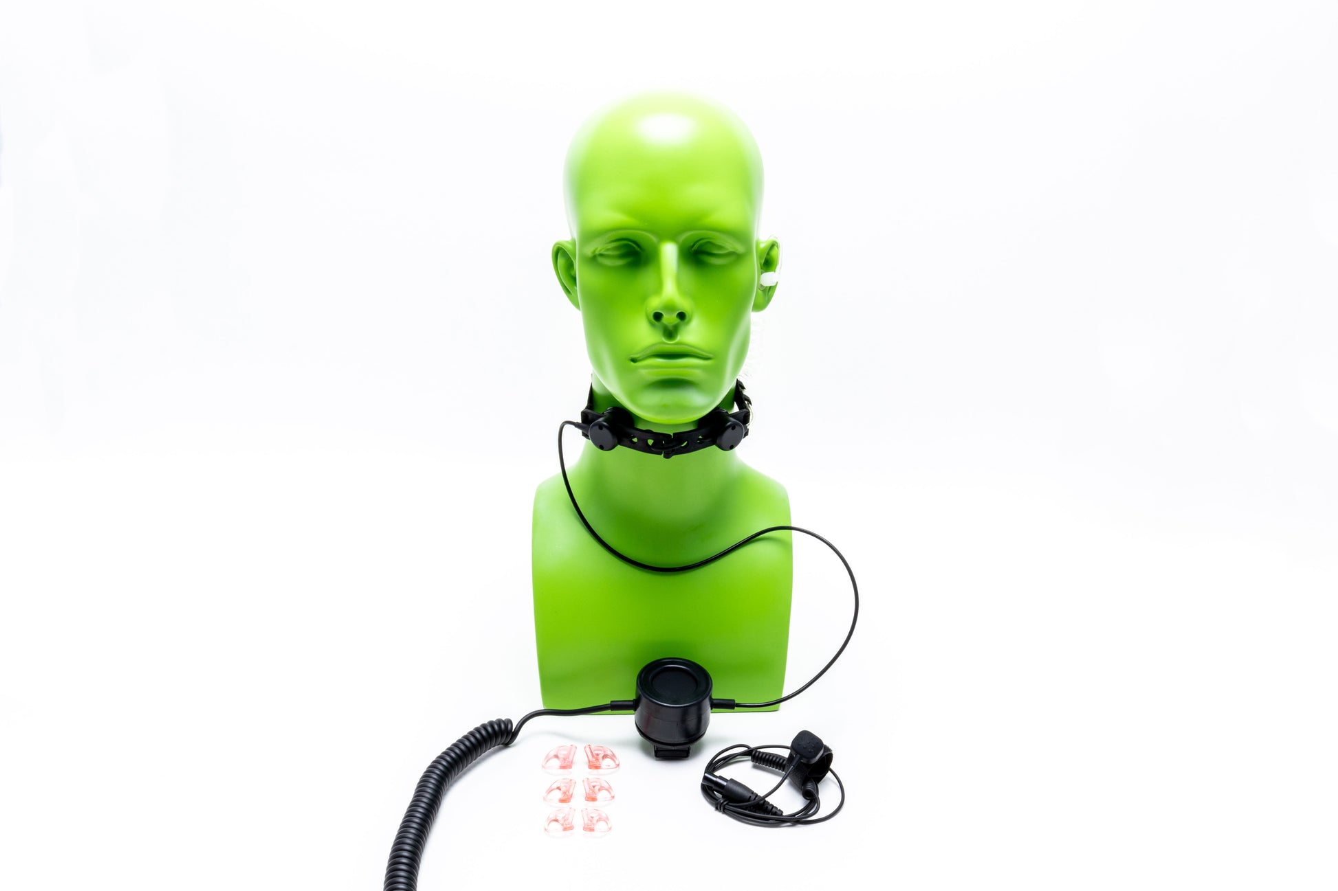 Impact Platinum Heavy Duty Throat Mic with Ring Finger PTT fits Motorola APX/TRBO M11-PTM-1