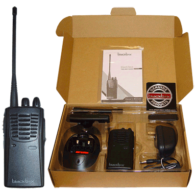 Blackbox Professional 16 channel VHF Two-Way Radio - The Earphone Guy