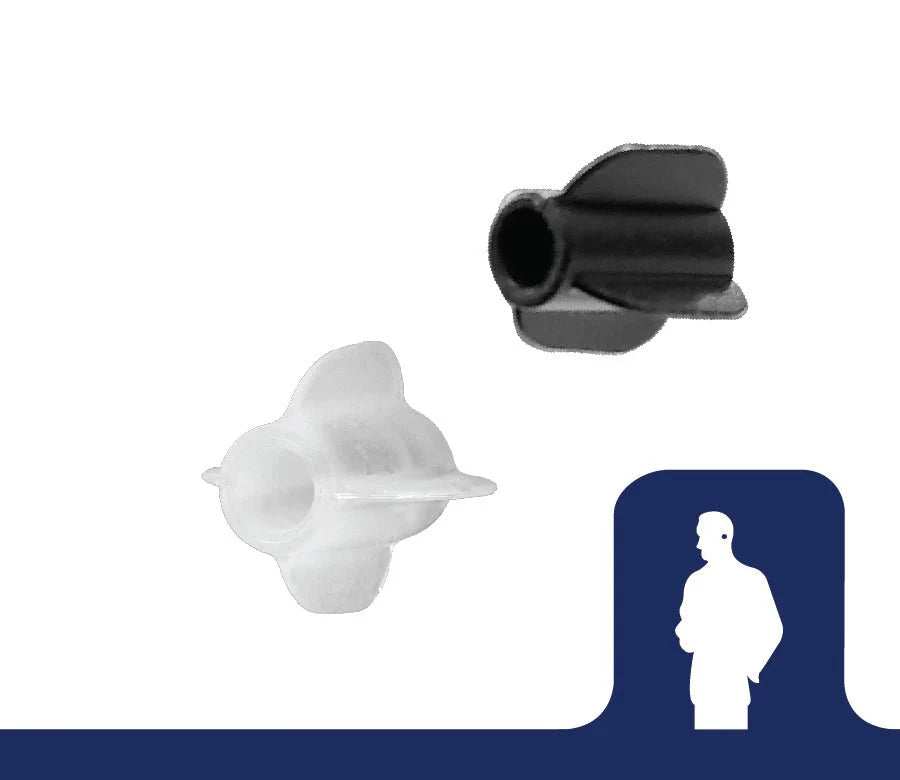 TORPEDO Aerodynamic Earbuds, 1 Pack - Clear or Black - The Earphone Guy LLC