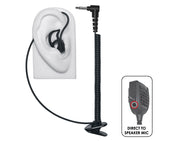 EP-MS1A-B Micro Sound 1A - Tubeless Listen Only Black 3.5mm Earpiece w/No Sound Loss
