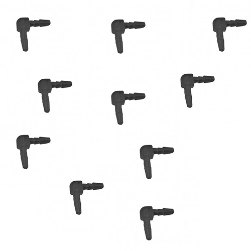 Acoustic Tube Elbow 10 Pack Black - The Earphone Guy LLC