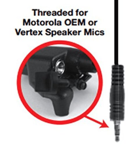 EH-1013X, Earphone Kit, w/ Acoustic Tube, 3.5mm Threaded, Black - The Earphone Guy