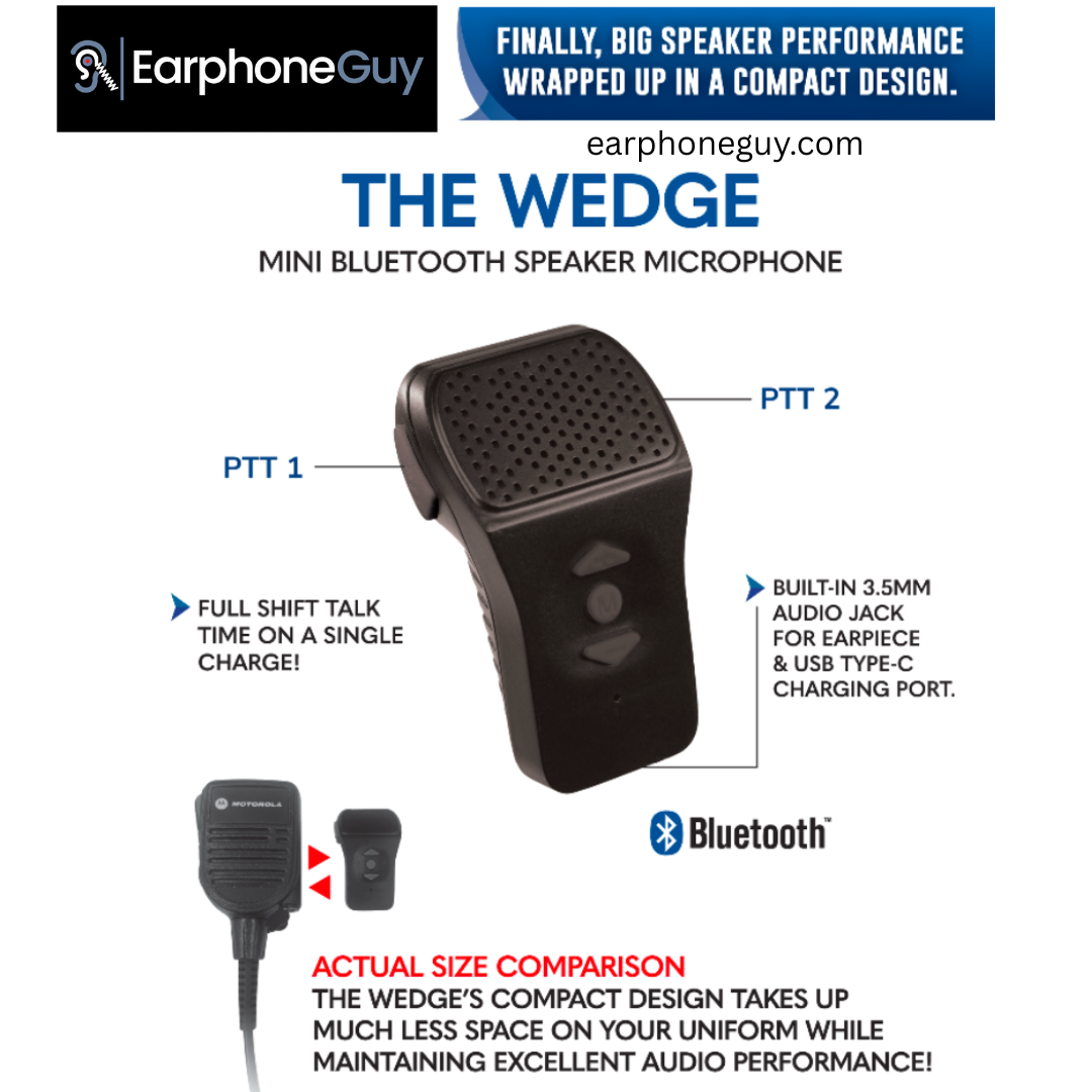 The Wedge Mini Bluetooth Speaker Microphone