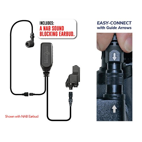 EP1323ECM1 Hawk M1 Tubeless Lapel Microphone for Motorola XTS/Jedi – Now Available with NAB Option! - The Earphone Guy