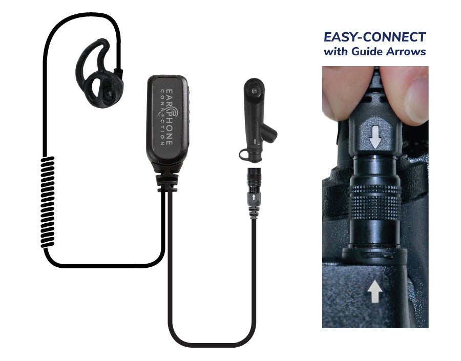 EP13R7ECM1 Hawk Tubeless Lapel Microphone for Motorola R7 and ION - The Earphone Guy