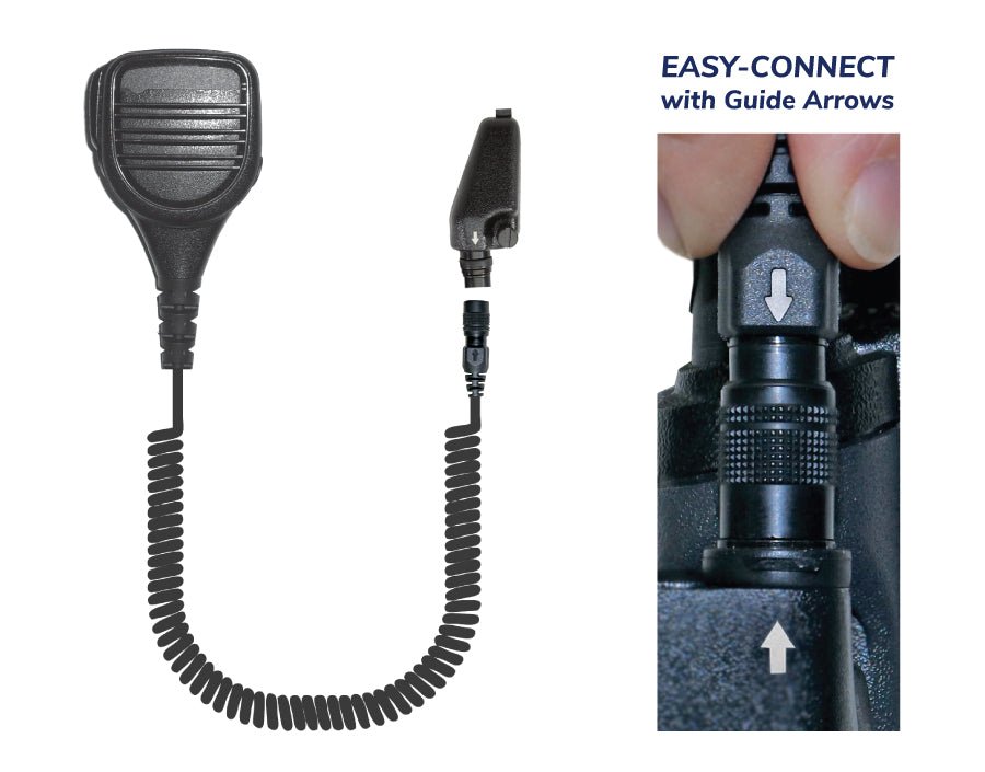 EP2111EC Rhino Speaker Microphone fits Kenwood Multi-Pin - The Earphone Guy