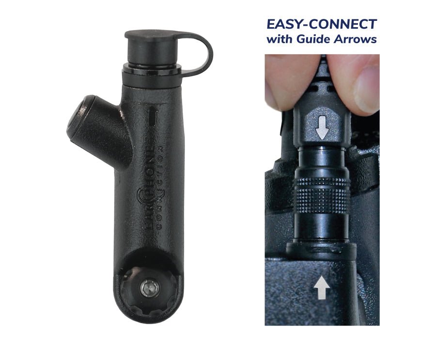 EP21R7EC Rhino Speaker Microphone fits Motorola R7 and ION - The Earphone Guy