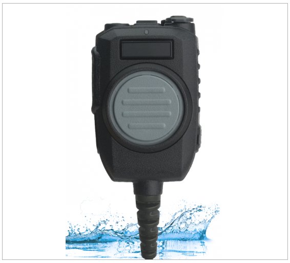 Heavy Duty Motorola APX Speaker Microphone - IP67, Active Noise Cancelling - The Earphone Guy