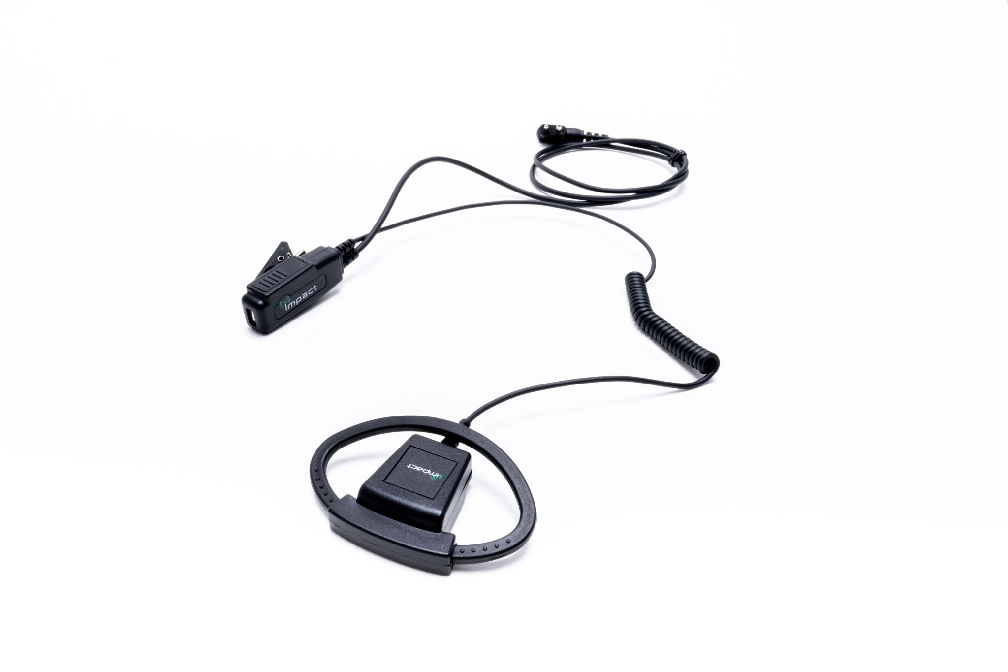 Impact Gold Series Hard-Wired 1-Wire Surveillance Kit with Adjustable D-Shaped Ear Hanger