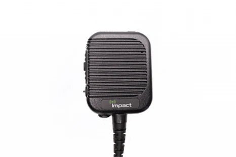 Impact Platinum Military Grade Two-Way Radio Emergency Button Speaker Mic, IP67 Submersible with 2.5mm Audio Jack