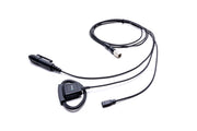 Impact Platinum 3-Wire Surveillance Kit with Silent Barrel PTT and Adjustable D-Shaped Ear Hanger