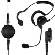 Patriot Tactical Boom Mic Headset fits L3Harris P7100 P7200 Series SPM1427T - The Earphone Guy LLC