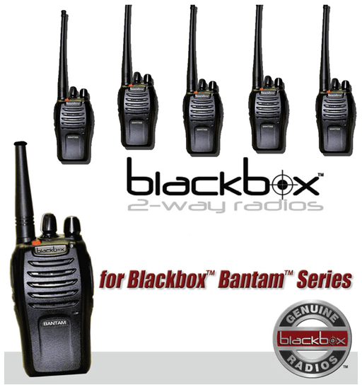 Blackbox Bantam Series VHF 5 Watt Handheld Two-Way Radio 6 Pack - The Earphone Guy