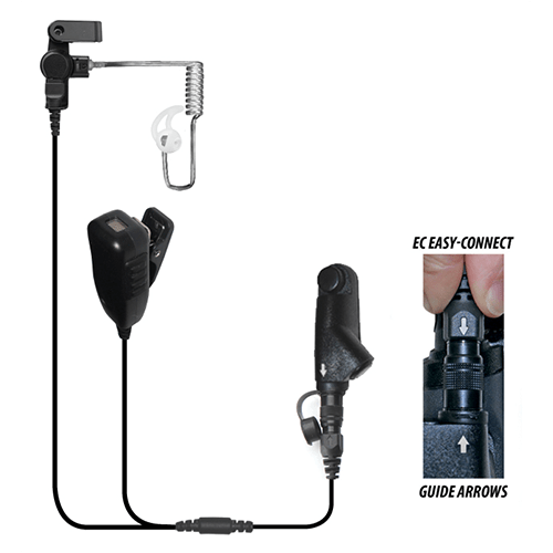 EP4048EC Cougar Professional 2-Wire Kit w/Quick Release fits Harris XG-100/XL-200P - The Earphone Guy