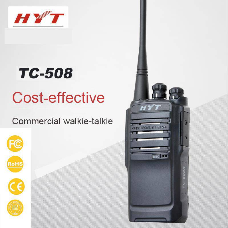 HYT TC-508 Portable Radio UHF 400-470 MHz, 16 Channels HYT-TC-508-U1 - The Earphone Guy