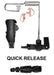 EP1333QR, Hawk, Lapel Microphone, w/Quick Release fits Motorola - The Earphone Guy