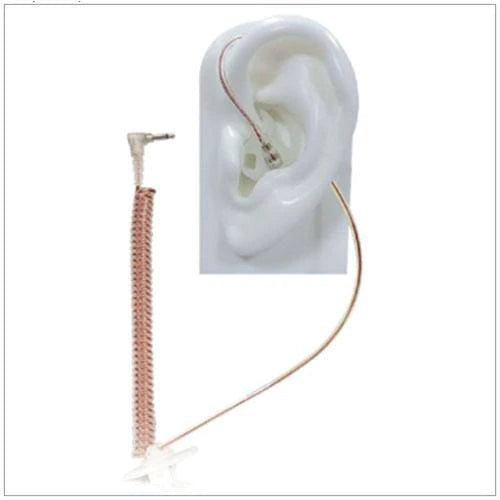 Micro Sound 1A - Tubeless Listen Only 3.5mm Earphone Kit w/No Sound Loss - Black or Clear - The Earphone Guy
