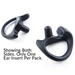 Semi Custom Flexible Open Ear Insert - Black - The Earphone Guy