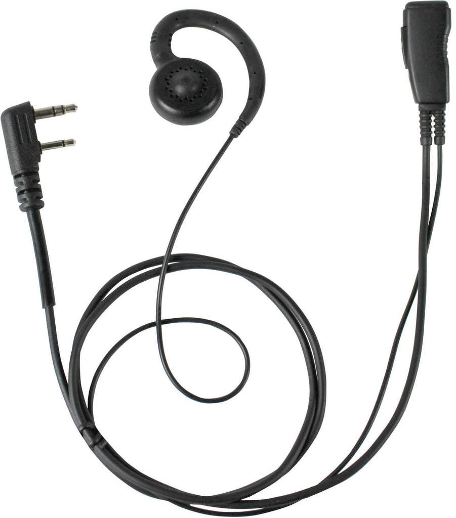 Pryme LMC-1GH63 Low Cost G-Hook PTT Adjustable Earset Lapel Mic fits Motorola - The Earphone Guy